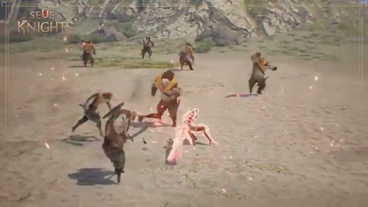 세븐나이츠2 붉은 베기 광역 임팩트 VFX